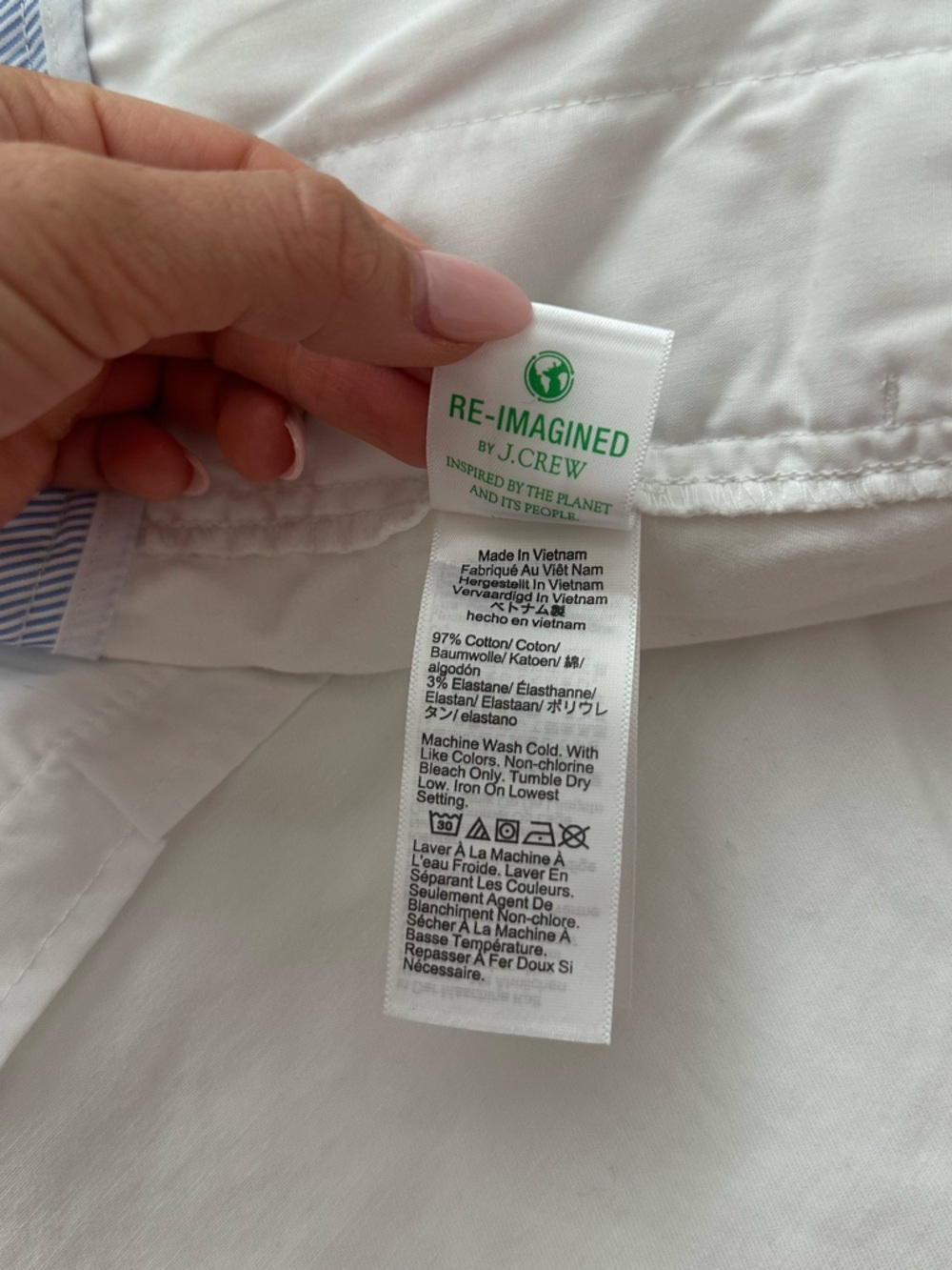 J Crew 3.5" Classic Chino Short White Womens Size 6 - Picture 14 of 16